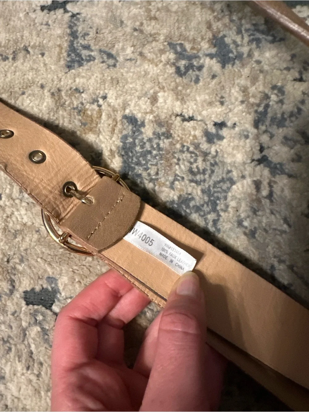 Set of round buckle belts